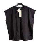 タグ付き ノースリーブ ワイド F 黒 ブラック ■GY61