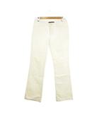 ラルフローレン RALPH LAUREN パンツ 9 白 ホワイト ストレート コットン 無地 /MN26 ■GY61