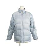 ミズノ MIZUNO ダウンジャケット 上着 M 水色 ブルー スタンドカラー 長袖 /AH21 ■GY61