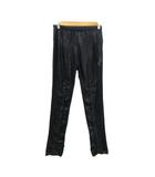 イタリヤ 伊太利屋 レギパン スキニーパンツ 7 黒 ブラック パイソン柄 シャーリングデザイン /SM8 ■GY61