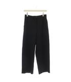 パンツ 40 黒 ブラック 無地 フルレングス ストレートレッグ /LP ■GY61
