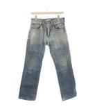 ギャップ GAP デニムパンツ ジーンズ  青 ブルー 無地 ウォッシュ加工 ストレートレッグ /LP ■GY61
