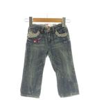 ディーゼル DIESEL ベビー キッズ デニムパンツ 刺繍 ダメージ加工 12M インディゴ /MY ■OS ■GY66