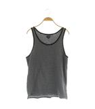 ポールスミスジーンズ Paul Smith JEANS ボーダーノースリーブカットソー Uネック ブラック /MY ■OS ■GY58