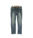 サムシング something デニムパンツ ジーンズ ラインストーン ストレッチ 30×32 ブルー /MY ■OS ■GY58