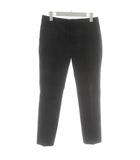 イエナ IENA パンツ スラックス テーパード チェック柄 ジップフライ 40 紺 ネイビー グレー /XZ ■GY61