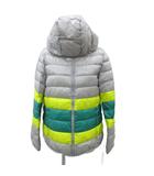 ダウンジャケット ミドル丈 XL グレー フード付き /SY54 ■GY58