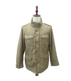 ユニクロ UNIQLO M-65 フィールドジャケット ミドル丈 L ライトブラウン スタンドカラー ジップアップ 中綿 /SY46 ■GY58