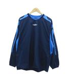 アンブロ UMBRO サッカーウエア カットソー M-L 青 ブルー 紺 ネイビー クルーネック 長袖 /HO8 ■GY58