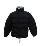 ダウンジャケット ナイロン L 紺 ネイビー スタンドカラー /HO17 ■GY58