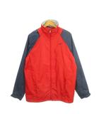 ナイキ NIKE ナイロンジャケット ベスト 2way スポーツウエア XL 赤 レッド 紺 ネイビー 長袖 スタンドカラー 配色切り替え /AH28 ■GY58