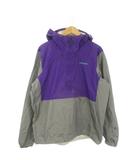 パタゴニア Patagonia アウトドアウエア プルオーバージャケット XL グレー 紫 パープル 長袖 フード付き ハーフジップ /AO19 ■GY58