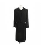 ユキトリイ YUKI TORII ブラックフォーマル 2点セット ジャケット 半袖ワンピース 9AR 黒 ブラック 丸襟 ショート丈 21-601-1305 /MN4 ■GY58