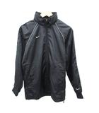 ナイキ NIKE スポーツウエア ウインドブレーカー ミドル丈 S 黒 スタンドカラー パイピング /SY49 ■GY58