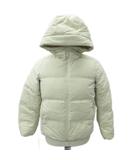 ダウンジャケット S オフホワイト フード付き ミドル丈 /YS56 ■GY58