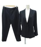 スーツ セットアップ 上下 テーラードジャケット シングル ミドル丈 テーパードパンツ ロング丈 上13 下70-93 紺 ネイビー /HO37 ■GY58