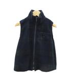 ラルフローレン RALPH LAUREN ベスト ジャケット 150 紺 ネイビー 緑 グリーン チェック柄 スタンドカラー /HO17 ■GY58 男の子