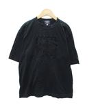 エムシーエム MCM Tシャツ カットソー L 黒 ブラック 半袖 クルーネック ロゴデザイン /YS57 ■GY58