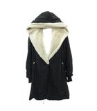 ココディール COCO DEAL モッズコート ショールカラー 裏ボア 2 黒 ブラック フード付き ロング丈 /YS9 ■GY58