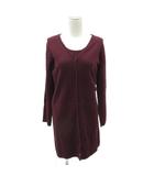 オットー OTTO アンサンブルニット L ボルドー カーディガン Vネック ロング丈 ニットタンクトップ ラウンドネック ミドル丈 /YS45 ■GY58