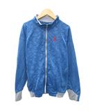 ナイキ NIKE AIR JORDAN スポーツウエア ジャケット ミドル丈 XL 青 ブルー 総柄 スタンドカラー /SM8 ■GY58 男の子