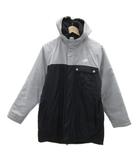ナイキ NIKE スポーツウェア ジャケット 160 グレー フード付き バックロゴプリント ロング丈 /YS32 ■GY58 男の子