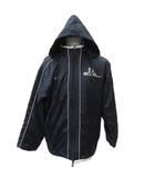 ナイキ NIKE サッカー ベンチコート ミドル丈 L 黒 ブラック フード付き /SM15 ■GY58