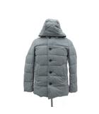 ダウンジャケット ミドル丈 2WAY S グレー フード付き /SM15 ■GY58