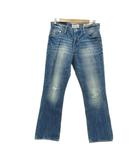 エアロポステール AEROPOSTALE デニムパンツ ジーンズ スリムブーツカット W29 L30 青 ブルー ダメージ加工 ロング丈 /YS25 ■GY58