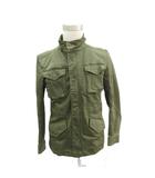 ラトルトラップ RATTLE TRAP M-65 ミリタリージャケット 上着 ミドル丈 L カーキ 無地 スタンドカラー ダブルジップ /SY54 ■GY58