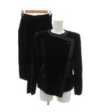 ロペ ROPE 美品 ビンテージ セットアップ ジャケット タイトスカート 8 紺 ネイビー シングル 2B 総裏地 アシンメトリー ロング丈 /SJ ■GY60