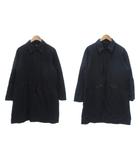 ユナイテッドアローズ UNITED ARROWS リバーシブル ステンカラーコート M 紺 ネイビー 長袖 ナイロン ミドル丈 /NU ■GY60