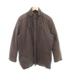 美品 ダウンジャケット L 茶 長袖 スタンドカラー ジップアップ /SJ ■GY60