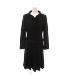 ユキトリイ YUKI TORII ブラックフォーマル セットアップ ジャケット 長袖ワンピース 丸襟 7 黒 ブラック /YJ ■GY60