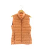 ユニクロ UNIQLO ダウンベスト ジップアップ M オレンジ /DF ■GY58