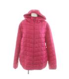 ユニクロ UNIQLO キルティングジャケット 上着 中綿 XL ピンク フード付き /AN35 ■GY58