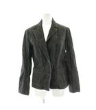 ルーニィ LOUNIE ジャケット 上着 38 デニム 黒 ブラック テーラードカラー 長袖 /PP ■GY60