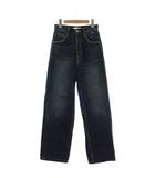 デニム ジーンズ 24 青 ブルー 綿 ハイウエスト ワイドシルエット フルレングス /GR ■GY60