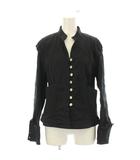 スタンドカラージャケット 上着 15 黒 ブラック  長袖 ボタン留め /LP ■GY60