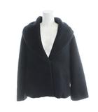 エージーバイアクアガール AG by aquagirl ジャケット 上着 ウール S 紺 ネイビー ショールカラー 長袖 モコモコ /MW ■GY60