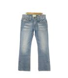  タバニティソージーンズ TAVERNITI SO JEANS デニム ジーンズ W31 青 ブルー インディゴ 無地 ウォッシュ加工 ジッパーポケット /AO35 ■GY58