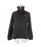 アディダス adidas ジャージ スポーツ ジャケット スタンドカラー ロゴ刺繍 ライン L 黒 ブラック /CK15 ■GY58