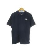 ナイキ NIKE ポロシャツ XXL 紺 ネイビー 無地 半袖 ロゴ刺繍 /CK9 ■GY58