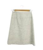 ケティ KETTY ツイードスカート 1 白 ホワイト ミックス織り 膝丈 Aライン /MN41 ■GY58
