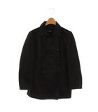 チヴィディーニ CIVIDINI ピーコート Pコート ダブル サテン 42 ブラック 黒 /DF ■GY60