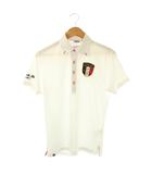 フィラ FILA GOLF ポロシャツ サテン M 白 マルチカラー /CX ■GY60