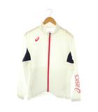 アシックス asics ドライクロスジャケット ジップアップ M 白 赤 紺 /CX ■GY60