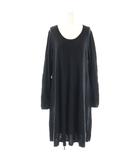 ワンピース ニット アンゴラ混 大きいサイズ 44 ブラック /ES ■GY60