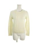 イエナ IENA ニット セーター ウール アイボリー ケーブル編み クルーネック 長袖 /AH16 ■GY63