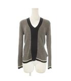 イエナ IENA ニット セーター ウール グレー Vネック 長袖 リブ 切り替え /CK47 ■GY63